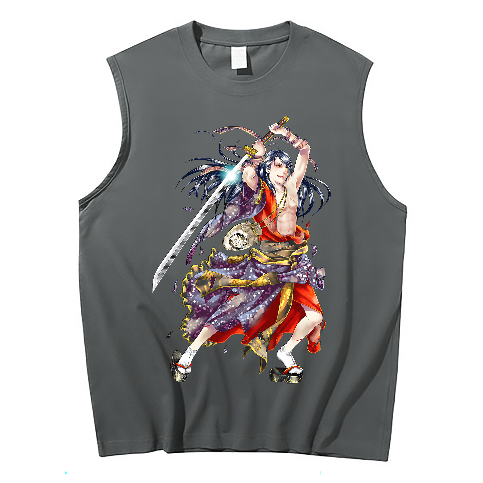 （画像用） 刀剣乱舞 Touken Ranbu コットン100％タンクトップ（フロントプリント）